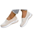 thumbnail image 2 of Women's -on Walking Shoes Casual Loafers Mesh Lightweight Breathable Fashion Running Sneakers(Beige,8.5), 2 of 6