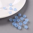 thumbnail image 7 of 500gs Transparent Acrylic Beads Caps Tulip Flower Lily of the Valley Frosted Cyan 10x6mm Hole: 1.5mm about 2100pcs/500g, 7 of 7