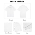 thumbnail image 6 of COOFANDY Men Hippie Beach T-Shirts Band Collar Henley Shirt Summer Resort Wear, 6 of 8