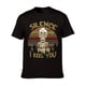 thumbnail image 2 of Camiseta negra con cuello redondo y estampado "Silencio, te amo" para adultos, hombres, mujeres, adolescentes y jóvenes., 2 of 6