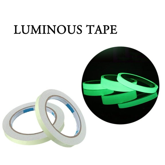 Hyrbek 1.5Cm Luminous Tape Clearance, Luminous Tape Self-Adhesive Glow in The Dark Safety Stage Home Decorations