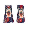 thumbnail image 7 of Rocae Paisley2 for Sleeveless Dresses Summer Casual Ruffle Sleeveless Cute Crew Neck Flowy Dress with Pockets, 7 of 7