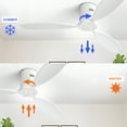 thumbnail image 2 of Sofucor Luxury Power 52-Inch White Modern Ceiling Fan for Living Room, Bedroom, 2 of 12