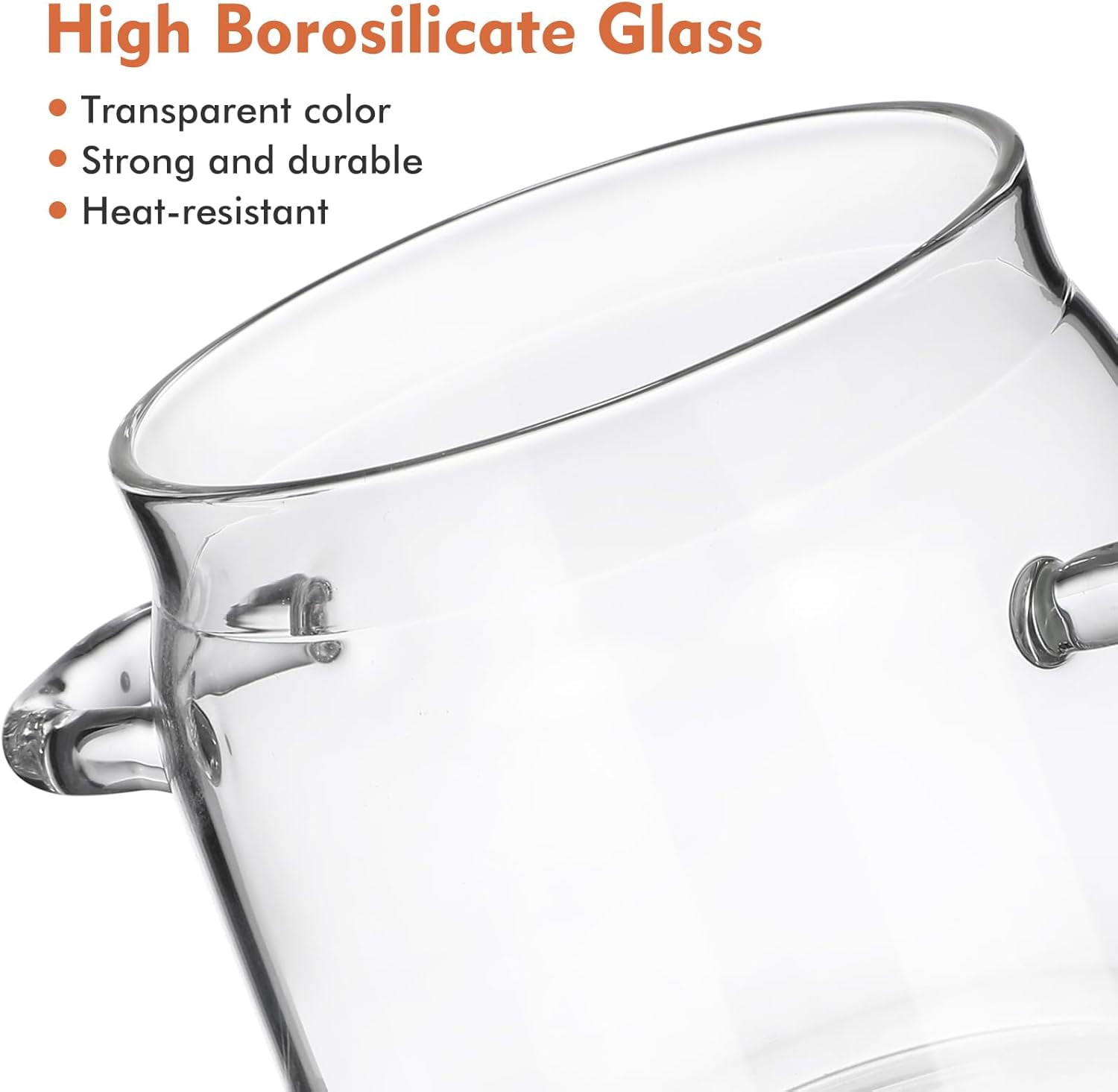UPKOCH Clear Glass Cooking Pot Cup, 350ml / 12oz Glass Saucepan with Lid, Heat-Resistant Stovetop Stew Pot for Milk, Pasta, Noodles, Soup, Baby Food