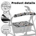 thumbnail image 5 of HELLHERO Halloween Rollator Seat Back Cover Rollator Walker Seat and Backrest Rollbar Covers Set and Elderly Adults Stain Proof, 5 of 7