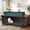 Green, variant on HLR Blue Mid-Century Console Table for Entryway with 2 Drawers & Open Shelf, Sofa Table, Foyer, Hallway