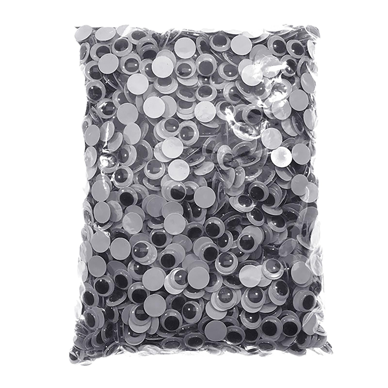 LeeQinersw Self-Adhesive Googly Eyes Wiggle Eyes Plastic for DIY Crafts Stuffed Animals 4000pcs 12mm