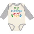 thumbnail image 3 of Inktastic My Great Grandpa Loves Me Boys or Girls Long Sleeve Baby Bodysuit, 3 of 5