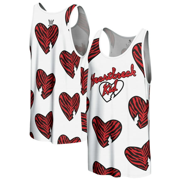 Men's ProSphere  White Shawn Michaels WrestleMania 10 Heart Replica Tank Top