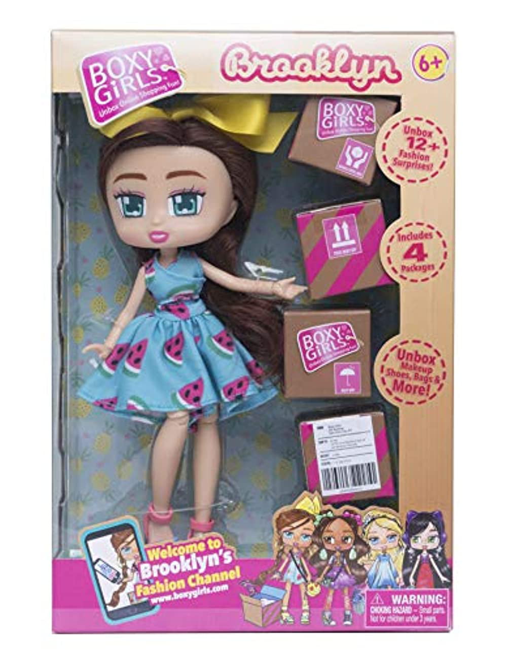 Boxy Girls Peek-A-Box Mini Doll [Pink] 