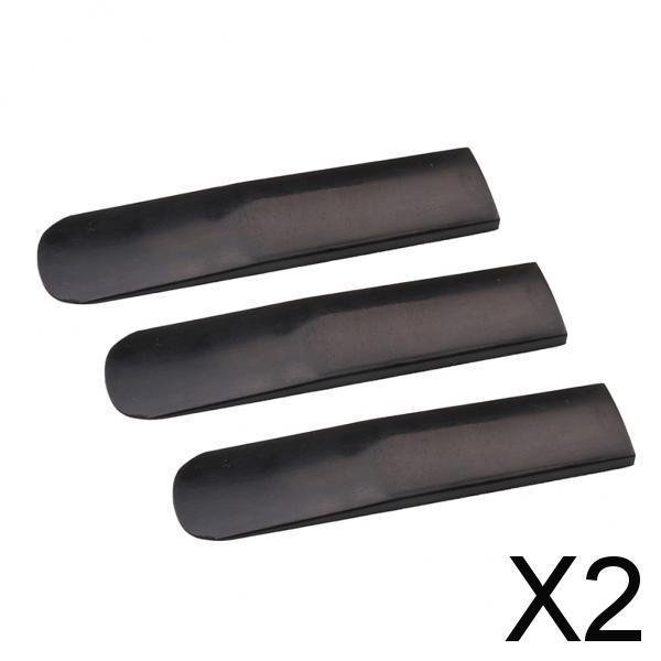 Paquete de 2x 3 Cañas de Resina de Fuerza 2,5 para Saxofón Alto Eb Negro Hugo