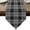 Black, variant on Buffalo Plaid Table Runner Linen Burlap Table Runner 36 Inches Small Orange White Farmhouse Gingham Striped Dresser Scarves for Kitchen Island Coffee Dining Room Party Wedding Holiday Decor 13"x36"
