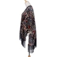 thumbnail image 6 of WeHello Women's Burnout Velvet Kimono Black Cardigan Cover Up Holiday Casual Cardigan Shawl Tops, 6 of 16