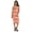 Orange, variant on Inkmeso Womens Sexy Spaghetti Strap Dress Printed Bodycon Club Party Midi Dress