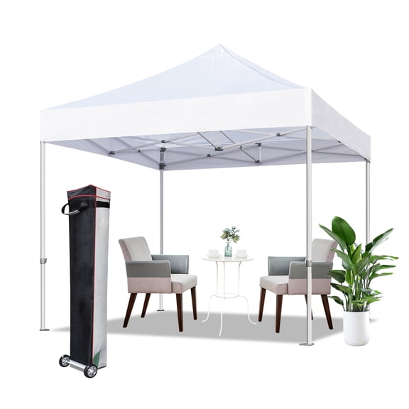 Eurmax Canopy 8x8 Pop-up and Instant Outdoor Canopy,White