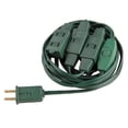 thumbnail image 3 of Northlight Indoor Polarized Extension Power Cord with 9-Outlets - 12' - Green, 3 of 3