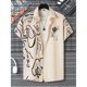 thumbnail image 3 of Camisa hawaiana con estampado de ovni y cohete para hombres y mujeres, blusa con estampado 3D de abstracción artística, camisas hawaianas holgadas de manga corta con solapa para niños, 3 of 5