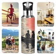 thumbnail image 7 of Yayeee 20oz Insulated Water Bottle Double Wall Stainless Steel with Flip Straw Lid, Illusionary Boat, 7 of 7