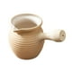 thumbnail image 5 of Tetera de cerámica con infusor de té para hervir agua en la cocina del hogar. 700ml Blanco, 5 of 9