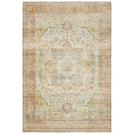 Oriental Weavers Savoy Area Rug 28101 Orange Floral Petals 7' 8" x 10' Rectangle