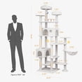 thumbnail image 3 of Torre para Gatos Meecal de 216 cm de Alto para Gatos Grandes con Poste Rascador, 3 of 7