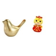 thumbnail image 1 of Figura de pájaros,Figura de pájaro dorado,decoración del hogar,estatua de animal,Estatuas decorativas de pájaros pequeños como accesorios de exhibición,Estatua de serpiente china,Estatua, 1 of 8