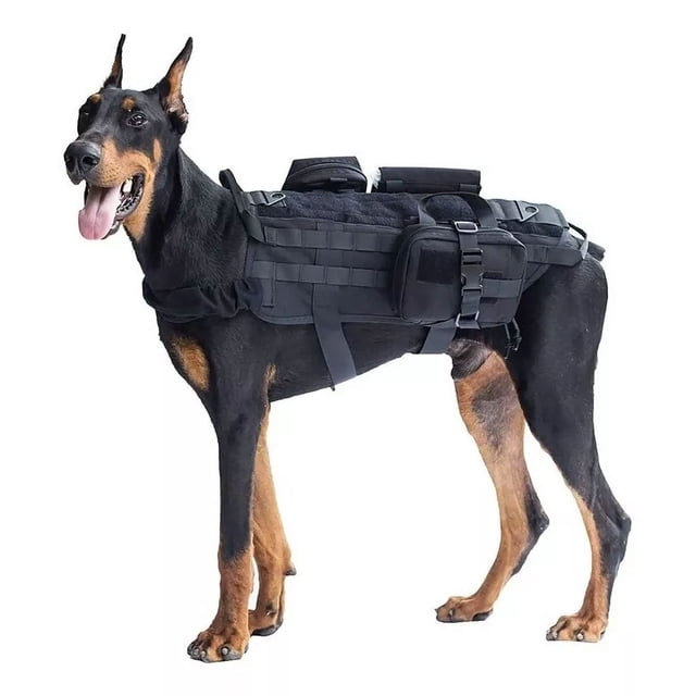 Chaleco Táctico Para Perro Sistema Molle Arnes Pechera K9