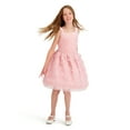 thumbnail image 4 of Kensie Girl Velvet Glitter Rosette Tank Dress, Sizes 4-16, 4 of 4