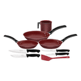 thumbnail image 1 of Bateria de Cocina 9 pz Tramontina Turim Aluminio antiadherente Starflon T1, 1 of 2