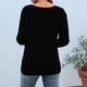 thumbnail image 3 of Camiseta de Manga 3/4 Impresa de Moda Casual de Ajuste Suelto de la Mujer de Verano Cómoda Primavera Y Verano, 3 of 6