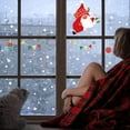 thumbnail image 2 of Christmas Theme Window Sticker Elk Snowflake Santa Claus Window Decorations Clings Decal Stickers Portable No Adhesive Stickers (A7), 2 of 3