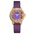 thumbnail image 1 of Reloj de cuarzo para mujer, relojes de moda para mujer, relojes de cuero, relojes casuales, relojes de pulsera con cristales, relojes de toalla de cocina., 1 of 3