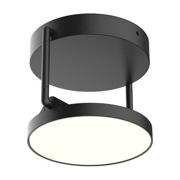 SF72205-BK-Kuzco Lighting-Novel - 8W LED Semi-Flush Mount-6.5 Inches Tall and 5.25 Inches Wide