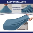 thumbnail image 4 of Couch Cushion Cover Stretch Cushions Covers Individual Sofa Seat Cushion Slipcover Protector Replacement Chesterfield Cushion Cover Caravan Seat Cover, 4 of 6
