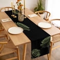 thumbnail image 3 of Sage Green Rose Table Runner - 60 Inch Long, Kitchen Dining Table Runner Dresser Scarves, Vintage Abstract Garden Flower Floral Black Farmhouse Decor for Coffee Tables Wedding Party Banquet, 3 of 8