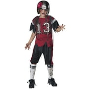InCharacter Costumes Dead Zone Football Player Zombie Halloween Scary Costume Male, Child, Red