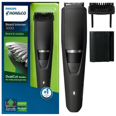 Philips Norelco Beard Trimmer and Hair Clipper - Cordless Grooming, Rechargeable, Adjustable Length, Beard Trimmer and Hair Clipper - No Blade Oil Needed - BT3210/41