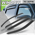 thumbnail image 2 of Magshion 4Pcs Window Visor Shade Vent Wind Rain Deflector for 2015 Chevy Silverado 2500 Crew Cab, 2 of 6