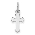 thumbnail image 1 of Quality Gold K6250 14K White Gold Mini Polished Cross Charm, 1 of 1