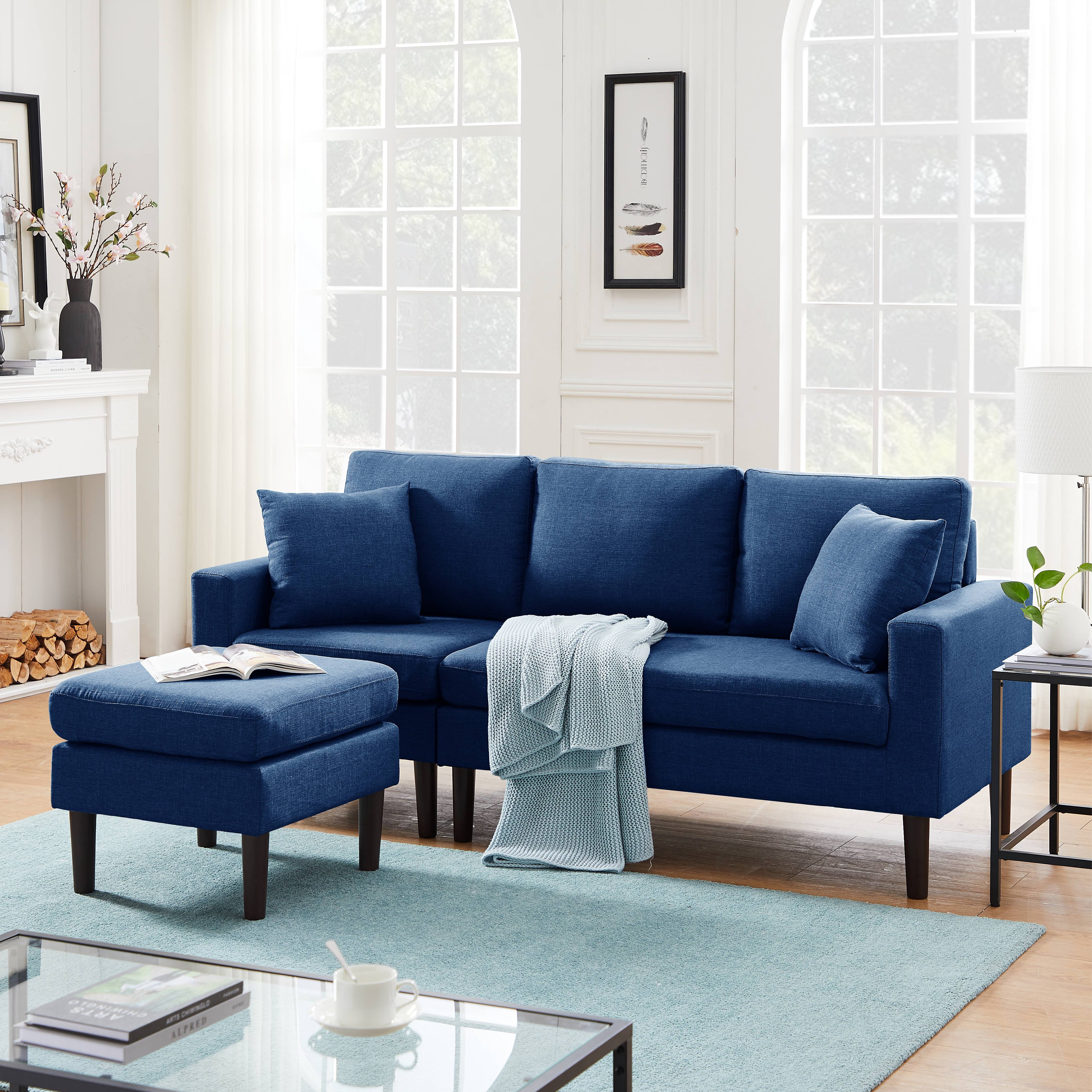 UHOMEPRO Convertible Sectional Sofa Couch, 77