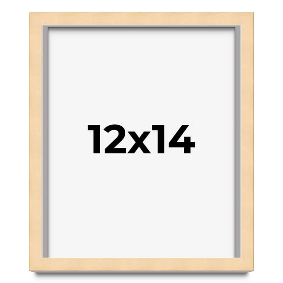 12x14 Shadow Box Frame Brown | 0.875 Inches Deep Real Wood Contemporary Shadowbox Display Frame |