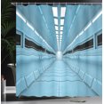 thumbnail image 4 of Ambesonne Space Shower Curtain, Science Ficion Galaxy, 69"Wx70"L, Pale Blue, 4 of 5