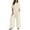 *Beige, variant on VBVC Women's 2 Piece Baggy Cotton-Linen Outfit Set,Short Sleeve Top and Wide Leg Pants for Women,Ladies Summer Side Slit Loungewear with Pockets,Beige,S-2XL