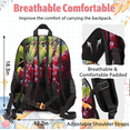 thumbnail image 4 of Herdesigns Watercolor Grapes Backpack with Lunch Box Fruit Lightweight Large Travel Work Laptop Backpacks Set Casual Daypacks, 4 of 8
