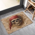 thumbnail image 2 of Pirate Skull Rugs for Living Room 8x8, Skull and Crossbones Pattern Design Area Rug, Pirate Skull Bedroom Decor Carpet, Non Slip, Washable BE195, 2 of 7