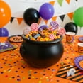thumbnail image 4 of Union Products 55120 12 Inch Plastic Witch Cauldron Spooky Halloween Decoration, Black, 4 of 10