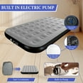 thumbnail image 2 of Full Size Air Mattress with Built in Pump,High Portable 10" Inflatable Mattress,Blow Up Mattress for Travel,Home and Guest(Pale Gray), 2 of 10