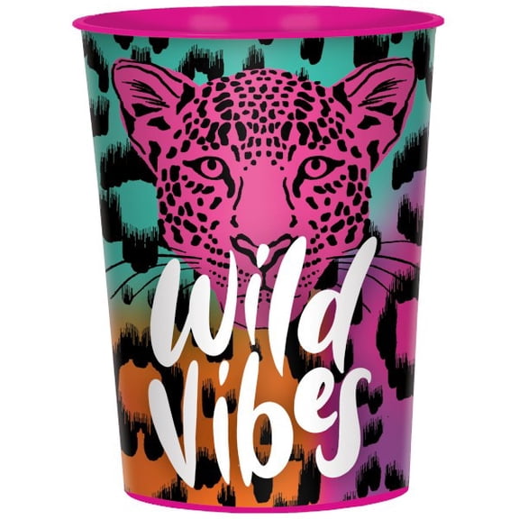Birthday 'Wild Child' Reusable Plastic Cups (2ct)