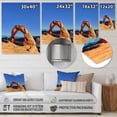 thumbnail image 4 of Designart "Arch National Park in Arizona s Canyons I" Arizona Metal Wall Art Prints, 4 of 5