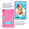 thumbnail image 3 of Dteck Shockproof Case for Samsung Galaxy Tab A7 10.4 inch 2020 Models SM-T500/T505/T507, Heavy Duty Hybrid Rugged High Impact Full Body Protective Case with Kick Stand, Rose+Blue, 3 of 6